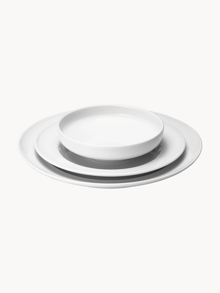Conjunto de loiça em porcelana Koppel, 1 pessoa, conjunto de 3