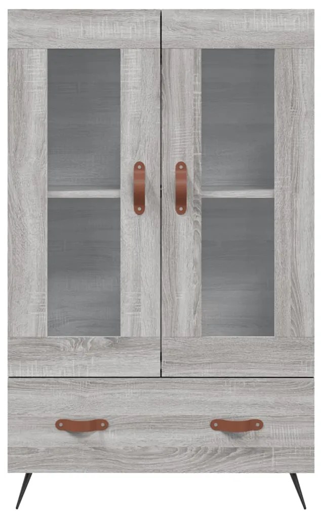 Armário alto derivados de madeira 69,5x31x115cm cinza sonoma