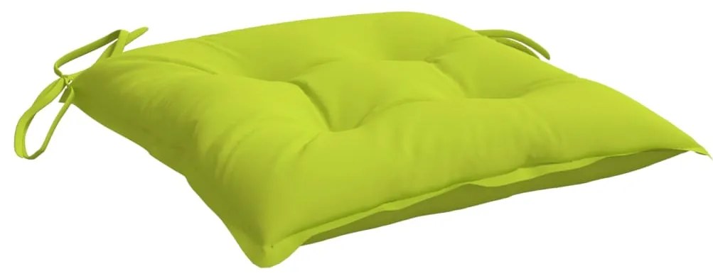 Almofadões de cadeira 2 pcs tecido oxford verde brilhante