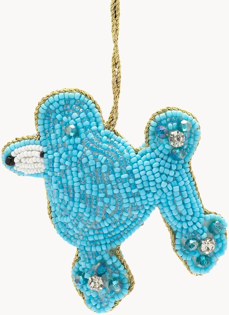 Ornamento de Natal artesanal Poodle
