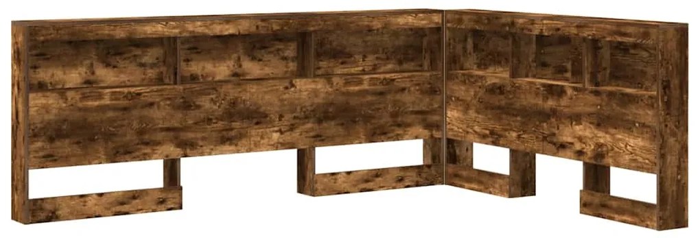 Cabeceira de armazenamento Carvalho fumado 140 cm