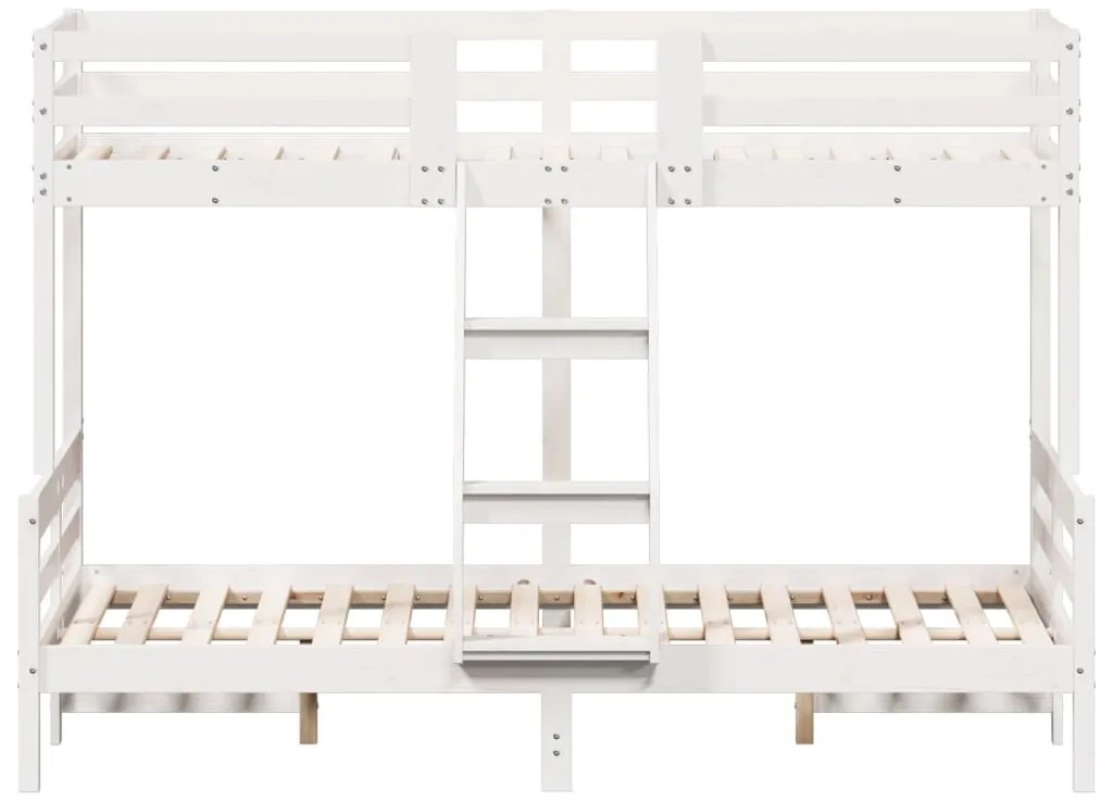 Beliche 90x200/120x200 cm madeira de pinho maciço branco