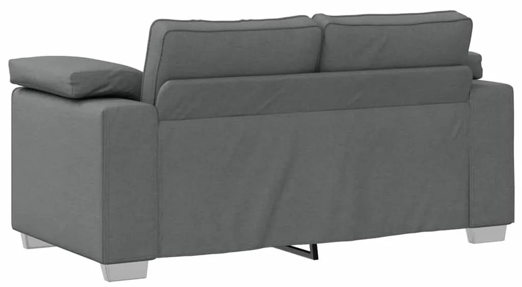 Sofá Loveseat Cinza Escuro, 120 cm Tecido
