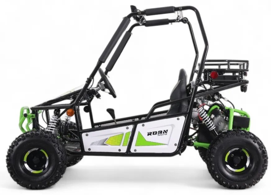 Buggy gasolina para crianças 125cc Roan Triton 2 Lugares R7 Verde