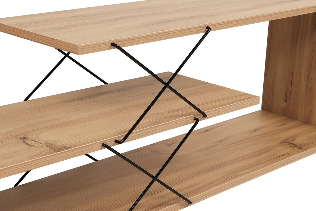 Móvel TV Zigzag – Carvalho – 120 cm x 40 cm x 30 cm