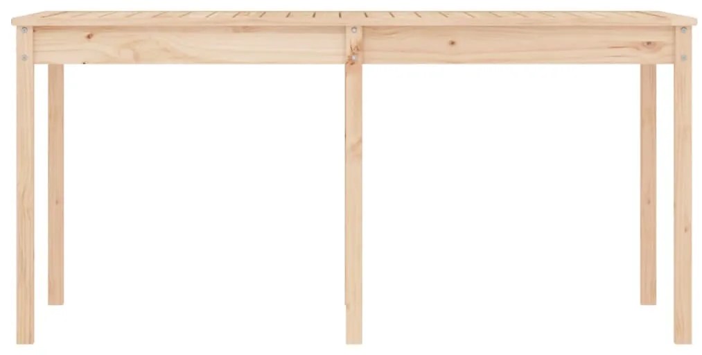 Mesa de jardim 159,5x82,5x76 cm madeira de pinho maciça