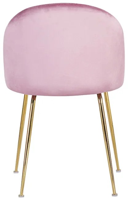 Cadeira Golden Dalnia Veludo - Rosa