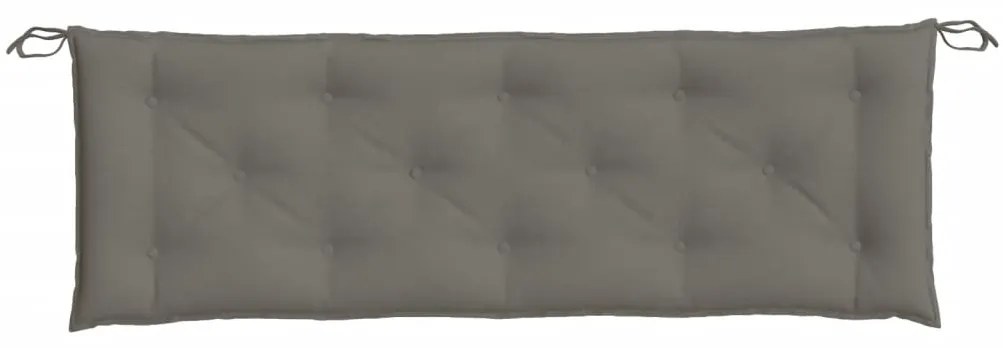 Almofadões banco jardim 2pcs 120x50x7cm mesclado tecido