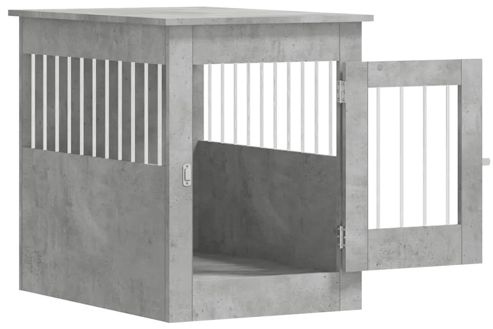 Móvel casota para cão 55x80x68 derivados madeira cinza-cimento