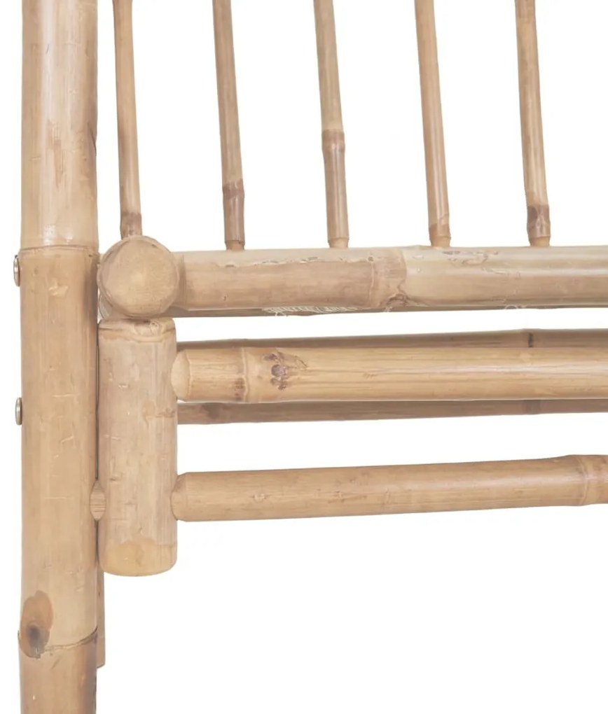 Banco de jardim com pérgola 116 cm bambu
