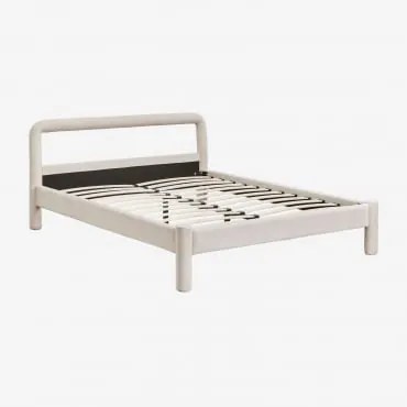 Cama De Chenille Eneko Chenille Bege Creme & 160 X 200 Cm - Sklum