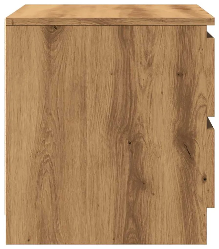 Mesa cabeceira 50x40x43,5 cm deriv. madeira carvalho artisiano