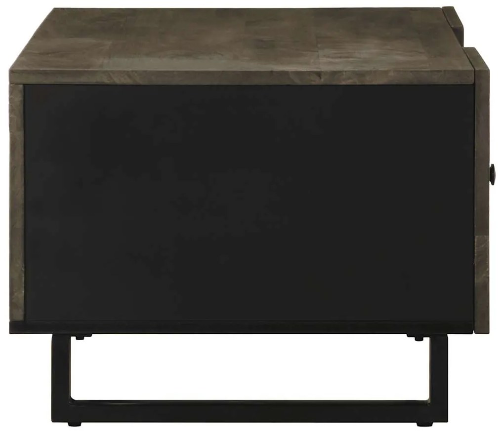 Mesa de centro 100x54x40 cm madeira de mangueira maciça preto