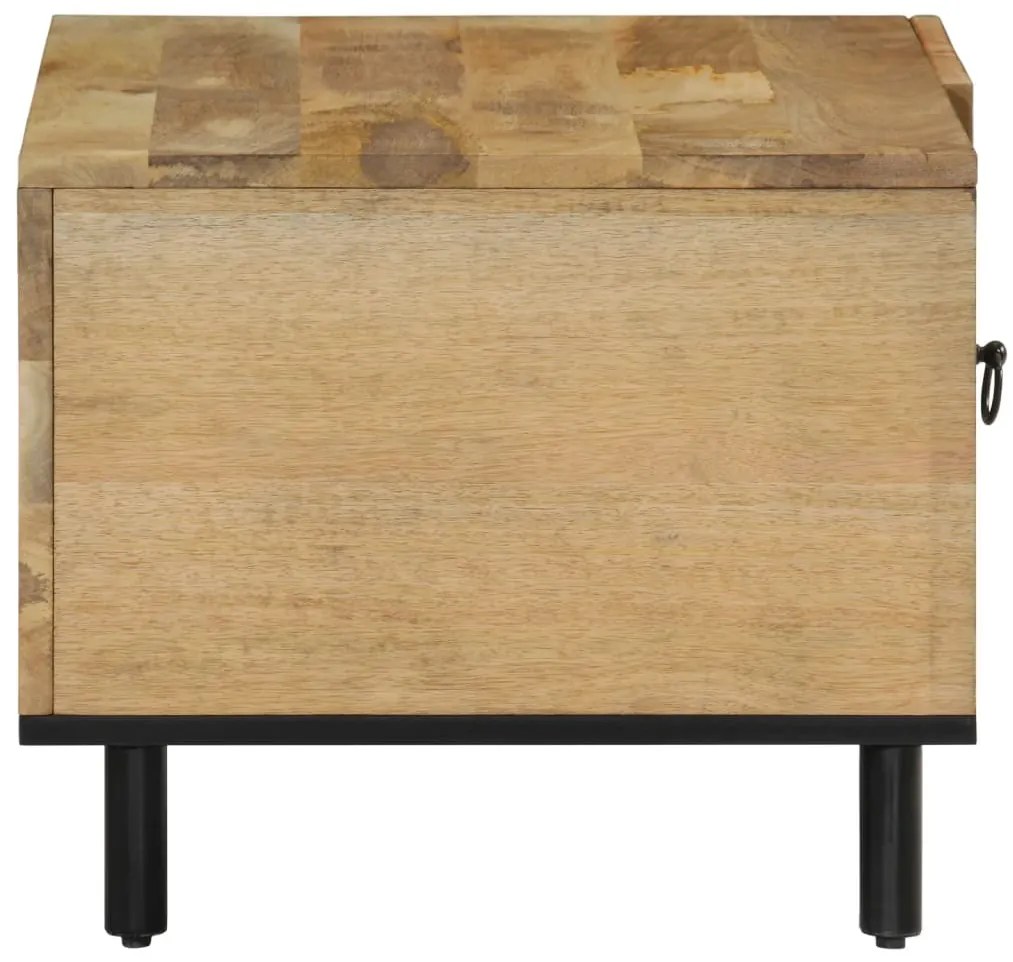 Mesa de centro 80x50x40 cm madeira de mangueira maciça
