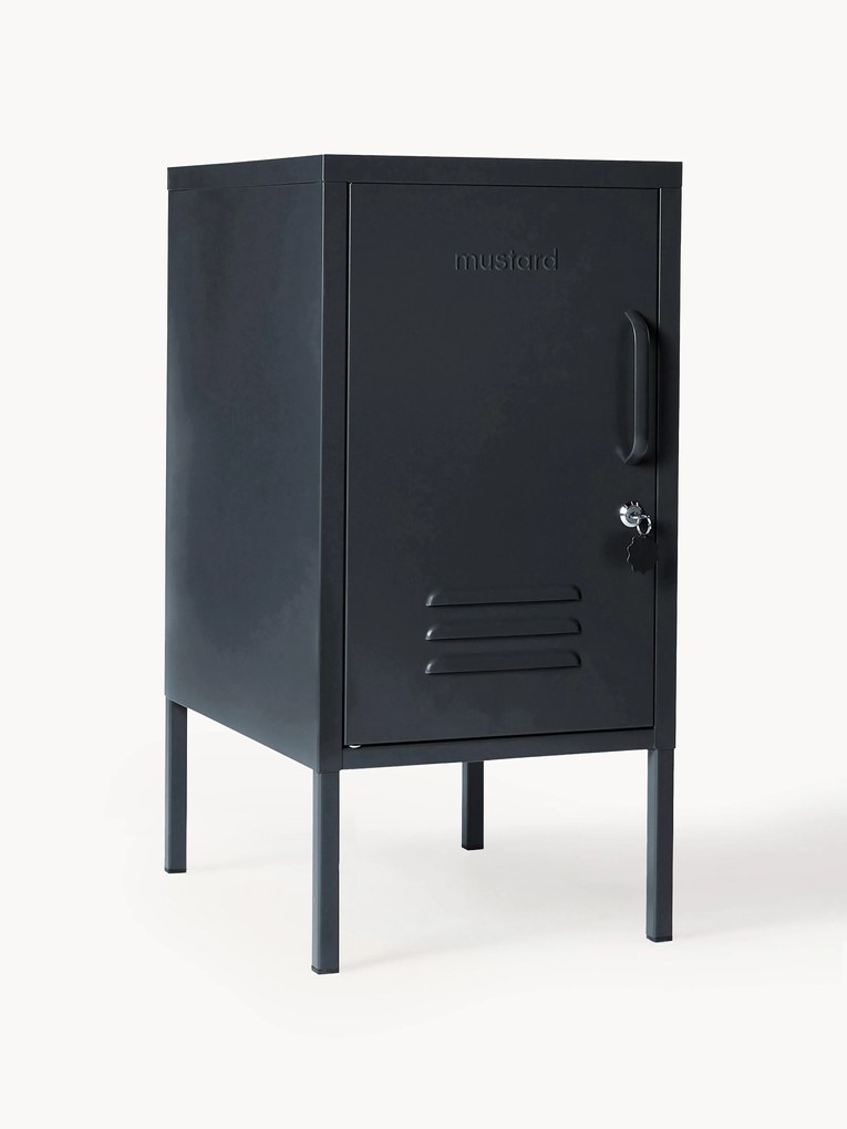 Mesa de cabeceira em metal com dobradiças à esquerda ou à direita The Shorty