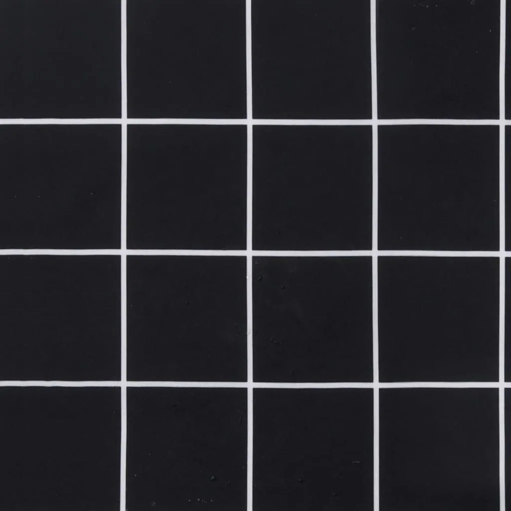 Almofadão móveis paletes 60x60x8 cm tecido oxford xadrez preto