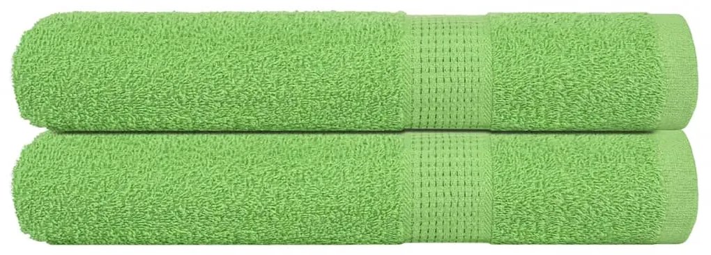 Toalhas sauna 2pcs 80x200 cm 360 gsm 100% algodão verde maça