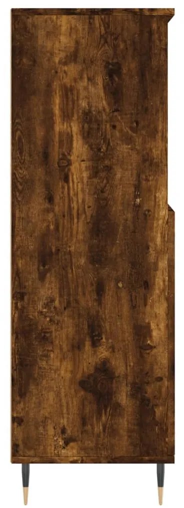 Aparador alto 60x36x110 cm derivados de madeira carvalho fumado