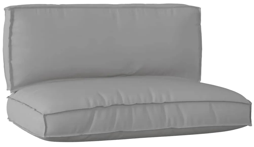 vidaXL Conjunto de Almofadas para Palete 2 pcs Cinzeto Tecido Oxford