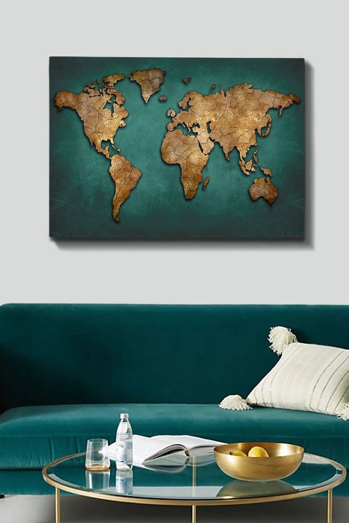 Pintura Decorativa em Tela 271505222 – Multicolor – 70 x 100 cm