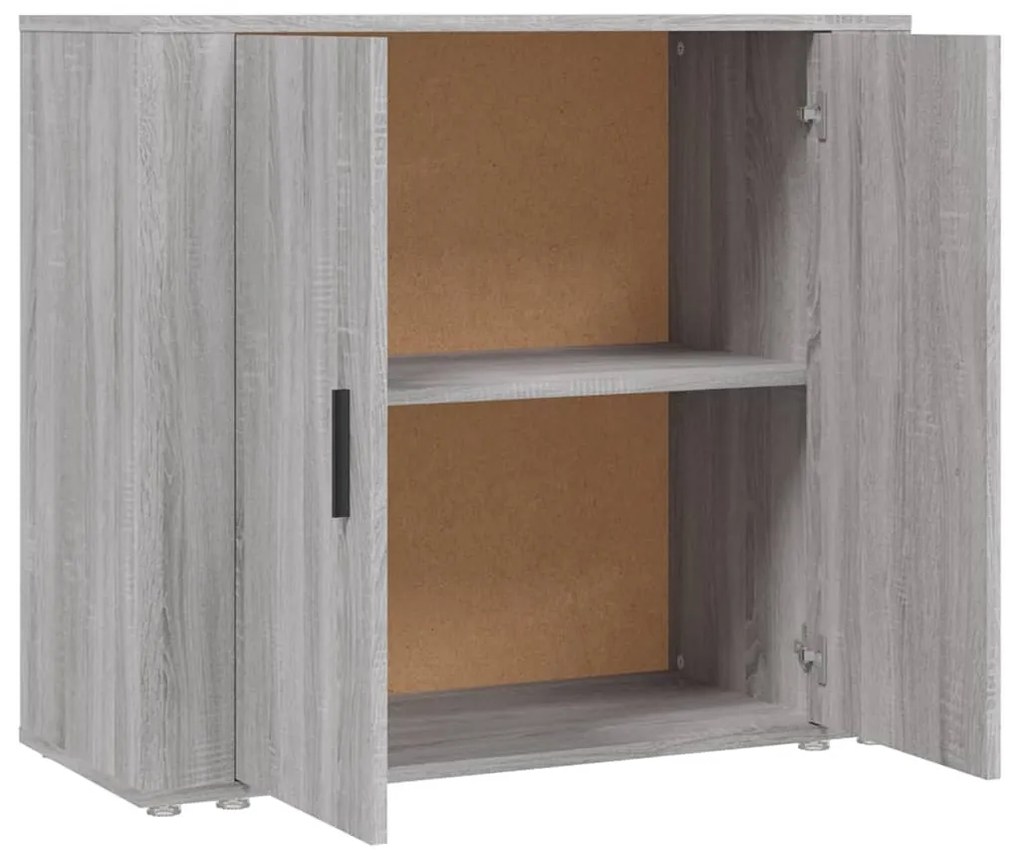 Aparador 80x33x70 cm derivados de madeira cinzento sonoma