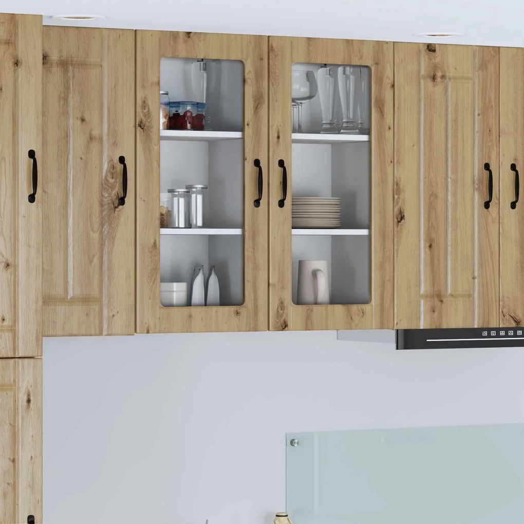 vidaXL Armário de Cozinha Carvalho Artesanal 40 x 31 x 80 cm