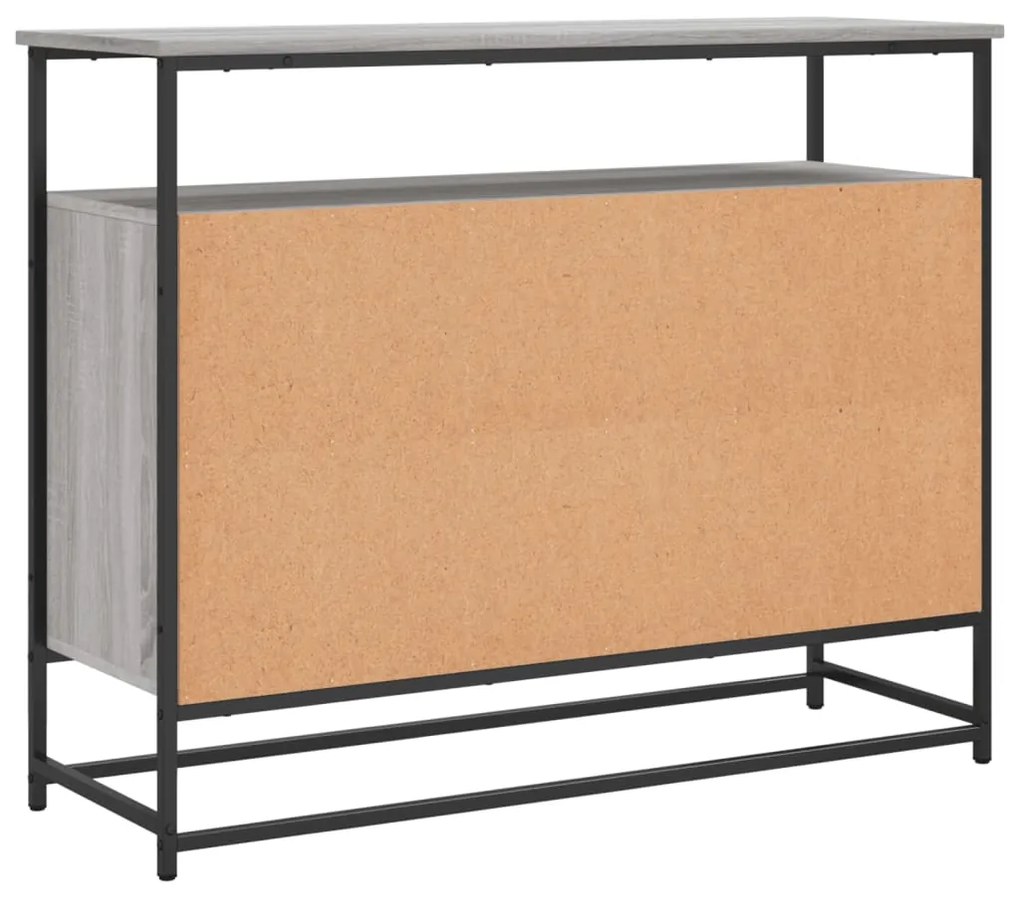 Aparador 100x35x80 cm derivados de madeira cinzento sonoma