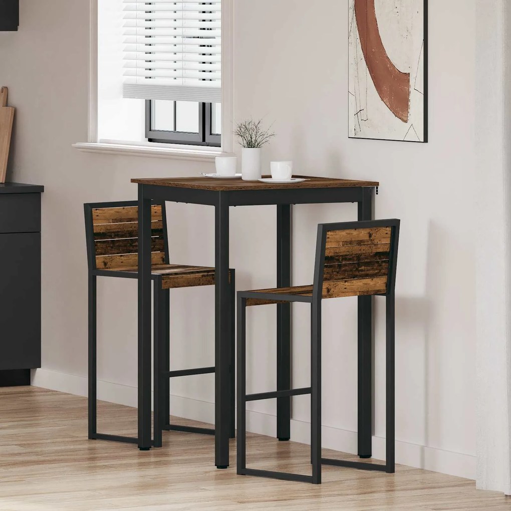 vidaXL Mesas de jantar Madeira processada