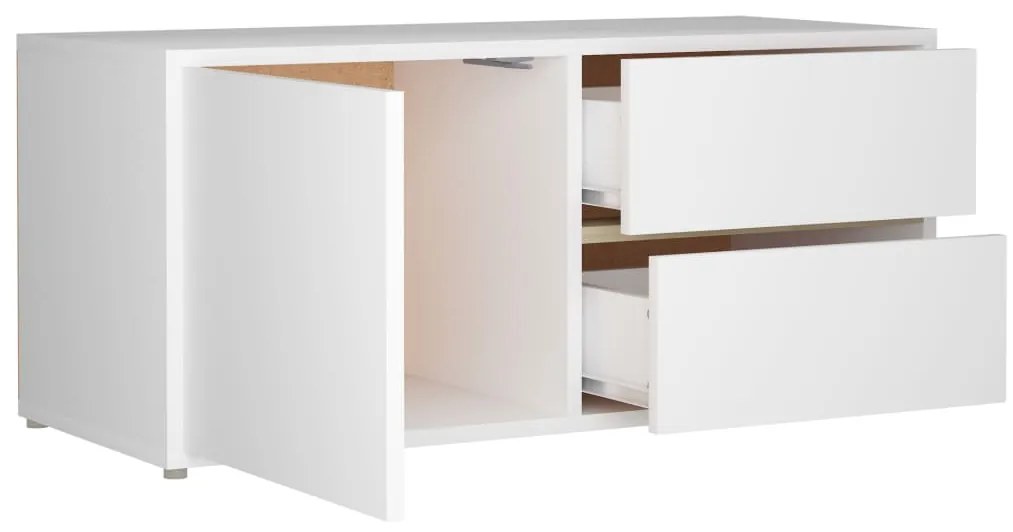 Móvel de TV 80x34x36 cm derivados de madeira branco
