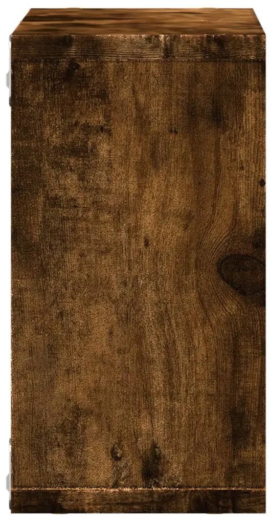 Armário de parede 60x16x30 cm deriv. madeira carvalho fumado