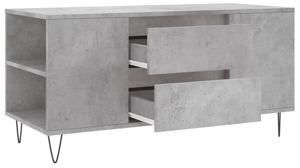 Mesa de centro derivados de madeira cinza cimento