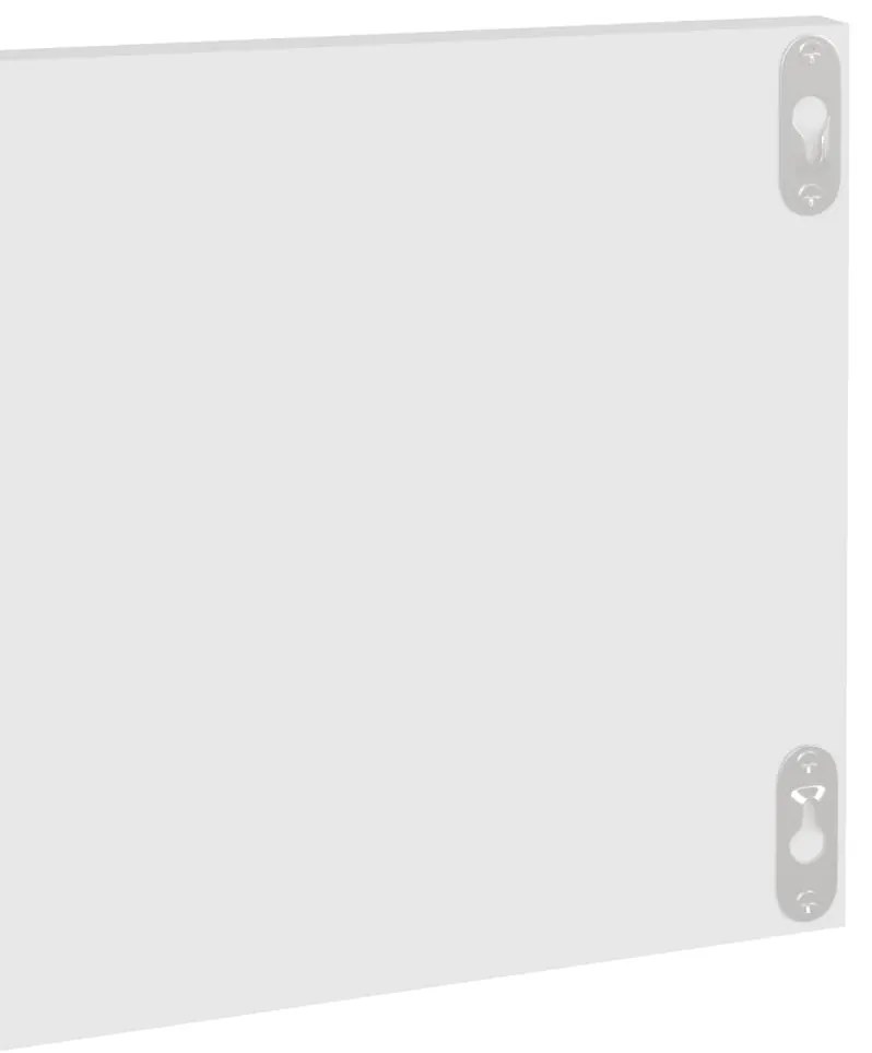 Estantes de parede 2 pcs 80x11,5x18 cm contraplacado branco