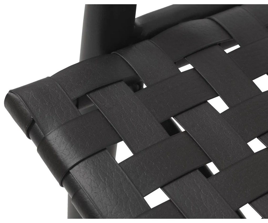 Tuinstoel Jysk 3795090 Rotim sintético Preto Alumínio