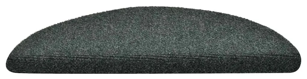 Tapetes de escada adesivos 30 pcs 56x17x3 cm verde