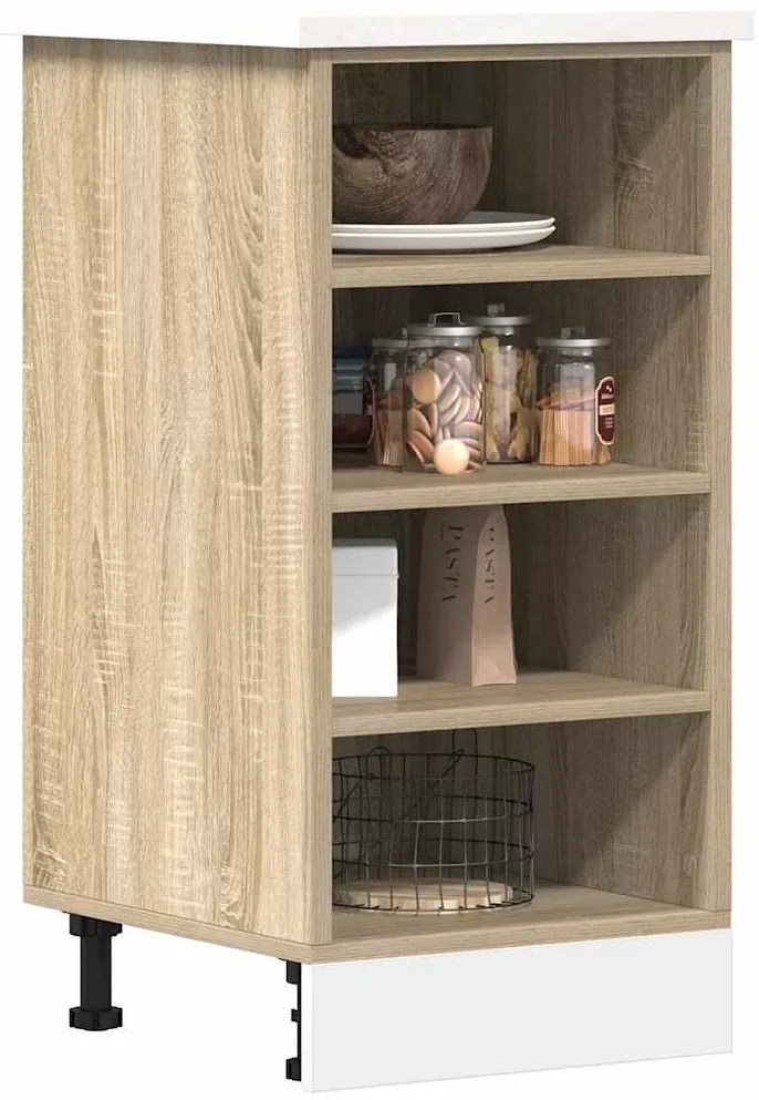vidaXL Armário inferior “Riga” 40x44,5x81,5cm carvalho sonoma