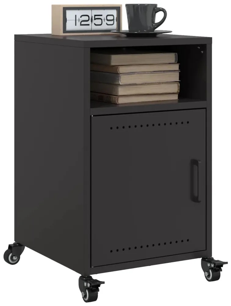 Mesa de cabeceira 36x39x59 cm aço preto