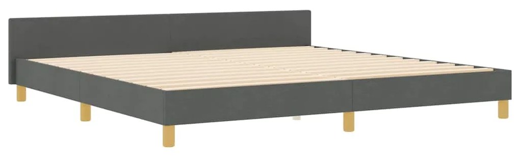 Estrutura de Cama vidaXL Cinza Escuro 200x200 cm em Tecido