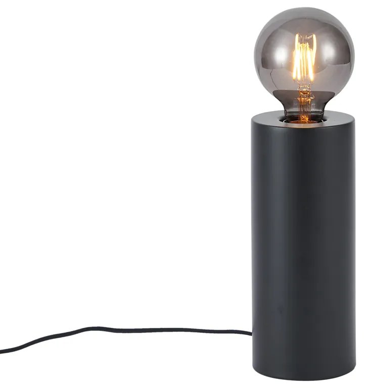 Candeeiro de mesa moderno preto 24cm - Cylinder Moderno