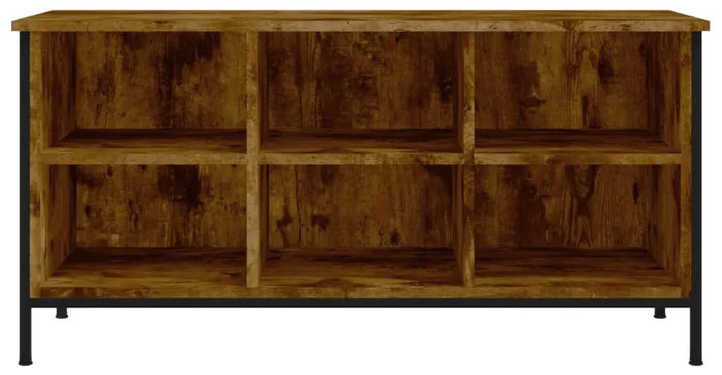 Sapateira Kiri - Com 6 Compartimentos - Madeira Rústica - 100x35x50 cm