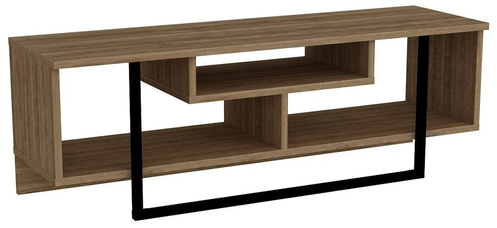 Móvel TV Asal – Noz Preto – 119,4 x 40,2 x 35,2 cm