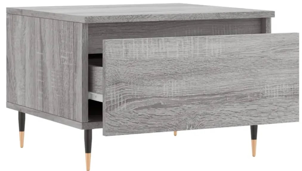 Mesas de centro 2 pcs 50x46x35cm deriv. madeira cinzento sonoma