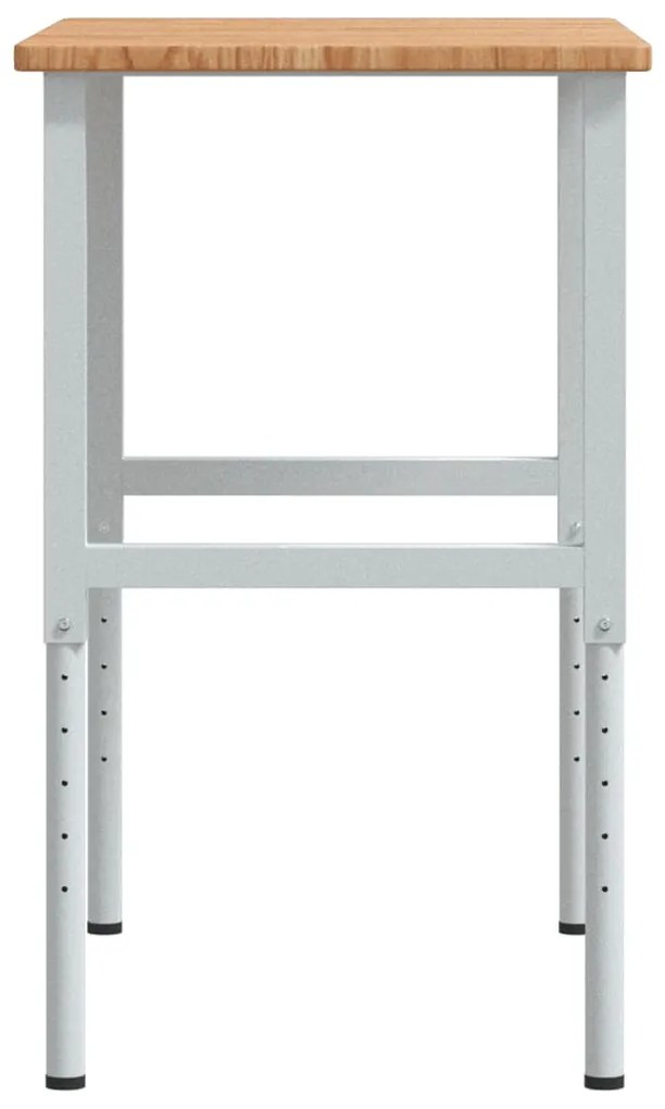 Bancada retangular 100x60x(71,5-98) cm carvalho castanho-claro