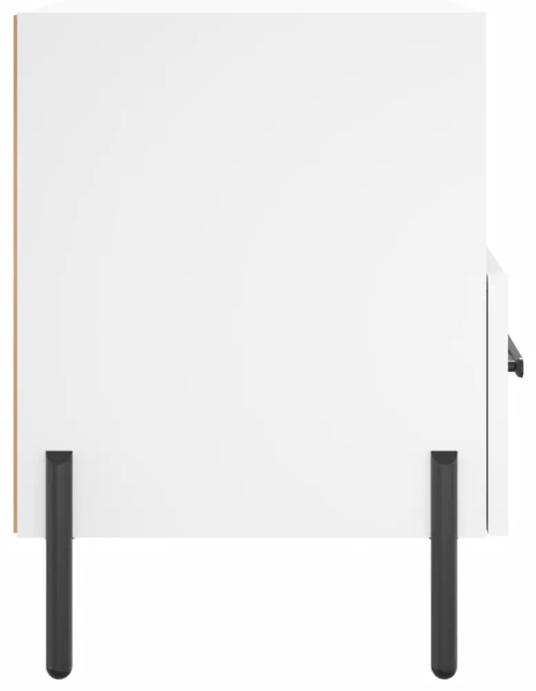Mesas de cabeceira 2 pcs 40x35x47,5 cm deriv. de madeira branco