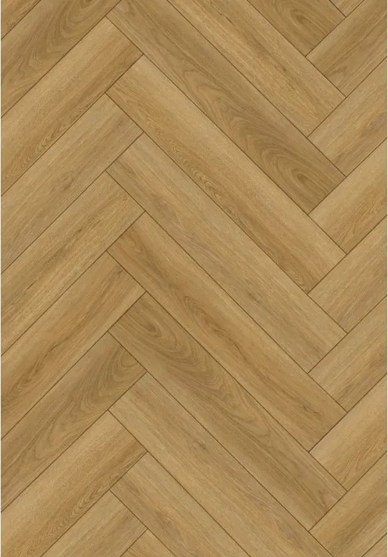 Mexen Chattanooga  painéis vinílicos espinha de peixe 570 x 95 mm LVT Dryback 2,5 mm, base PVC, 4 V-Fuga, Carvalho