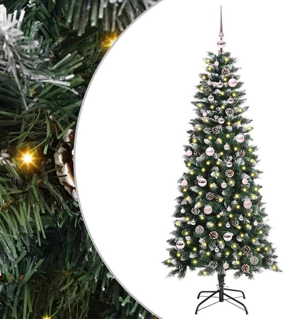 vidaXL Árvore de Natal Artificial Verde 150 cm PVC, Plástico e Aço