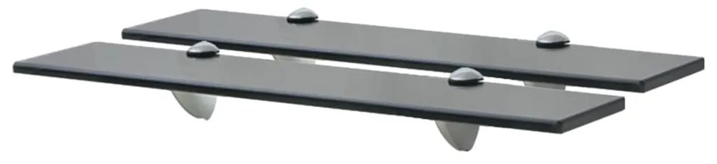 vidaXL Prateleiras flutuantes 2 pcs vidro 50x20 cm 8 mm