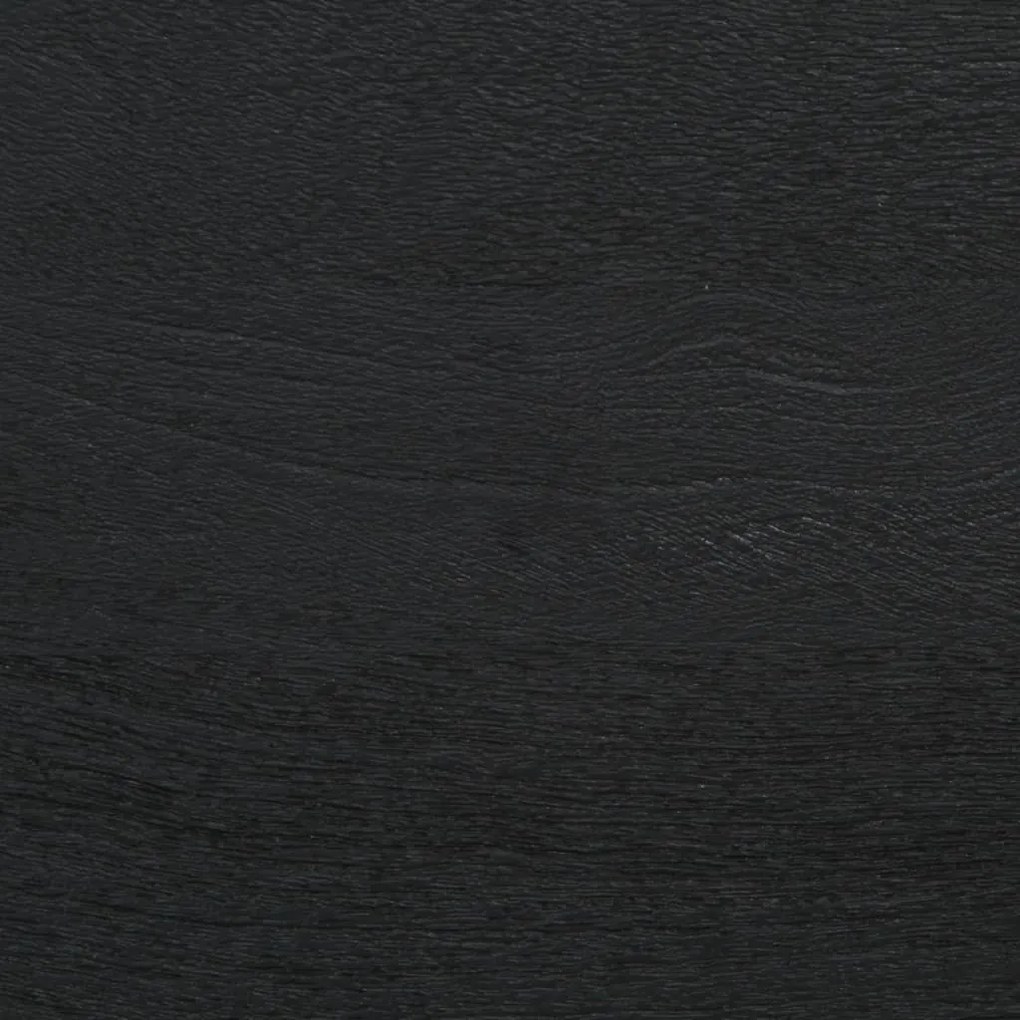 Armário de casa de banho 38x33x160 cm mangueira maciça preto