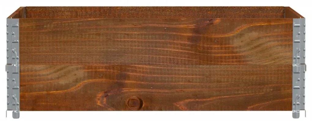 Vaso/floreira para jardim 120x80 cm pinho maciço castanho