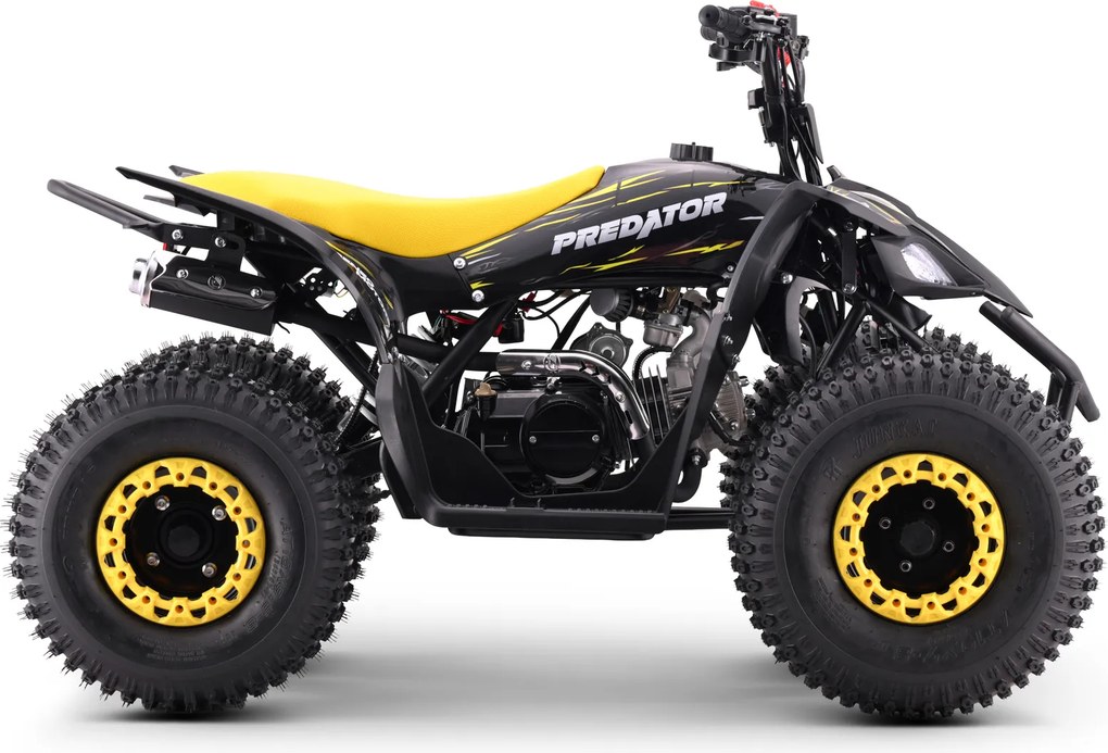 Moto 4 Crianças + 8 anos 125cc - Beneo Predator Até 55 Km/h com limitador amarelo