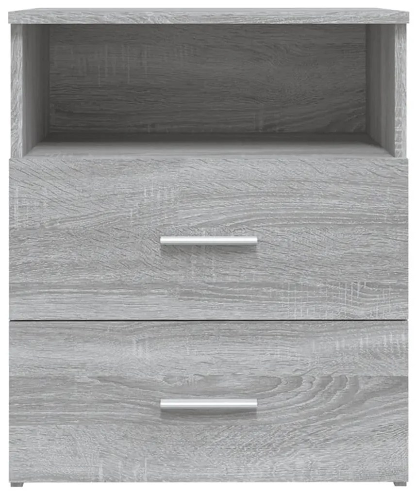 Mesas de cabeceira 2 pcs 50x32x60 cm sonoma cinzento